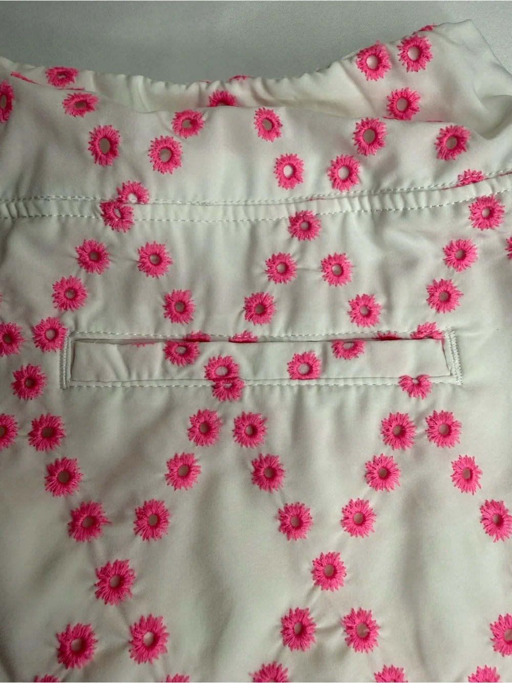Lilly Pulitzer Monica Luxletic Oversized Diamond Eyelet Skort Skirt Size 10